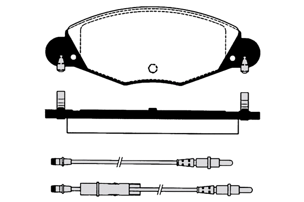 Kit de plaquettes de frein, frein à disque Technika 01174A