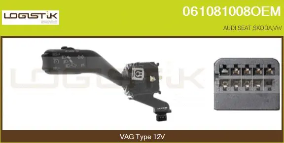 Commutateur de colonne de direction LGK 061081008OEM