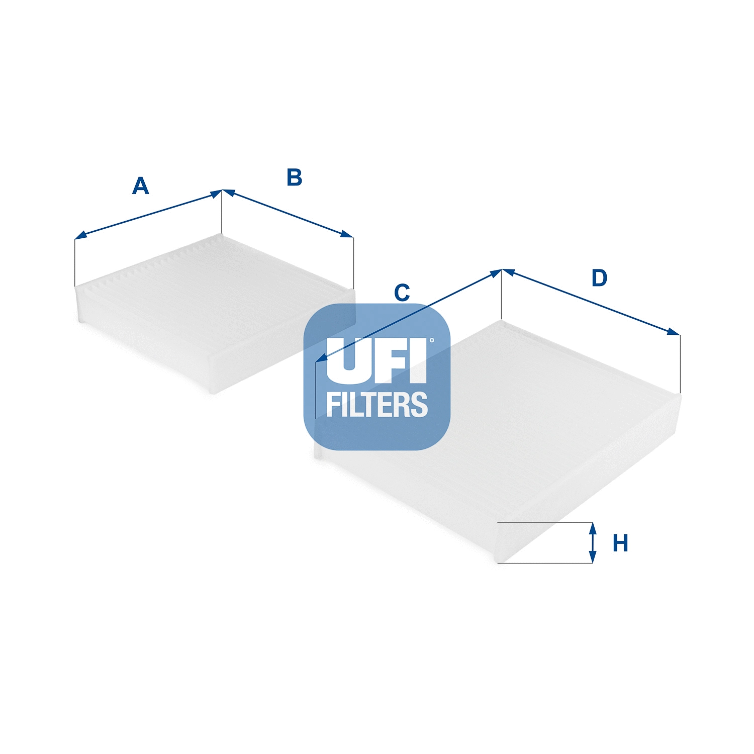 Filtre, air de l'habitacle UFI 53.143.00
