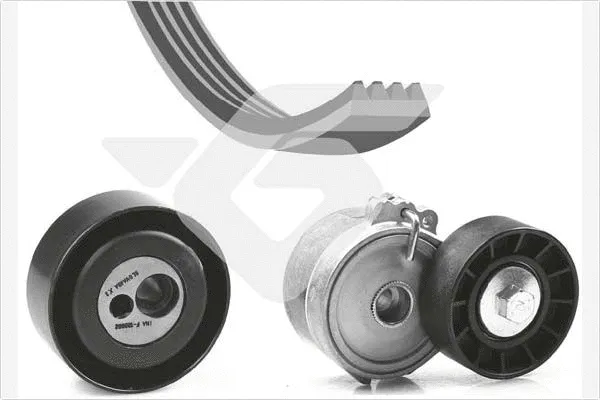 Jeu de courroies trapézoïdales à nervures HUTCHINSON KHV 210