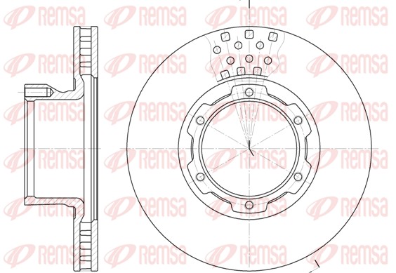 Disque de frein REMSA 61177.10