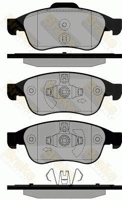 Kit de plaquettes de frein, frein à disque Brake ENGINEERING PA1834
