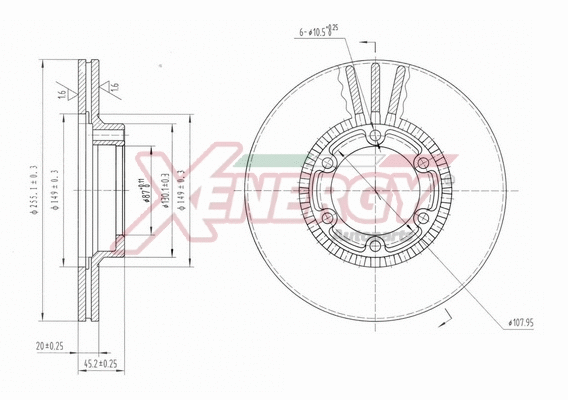 Disque de frein AP XENERGY X602845