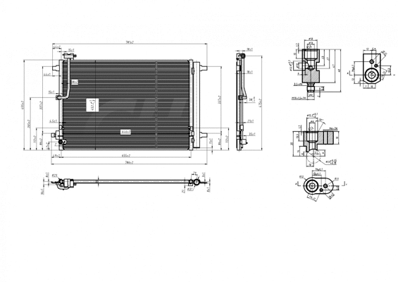 Condenseur, climatisation HART 621 601