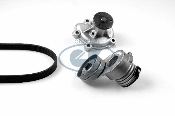 Pompe à eau+Jeu de courroie trapézoïdale à nervures GK K980753C