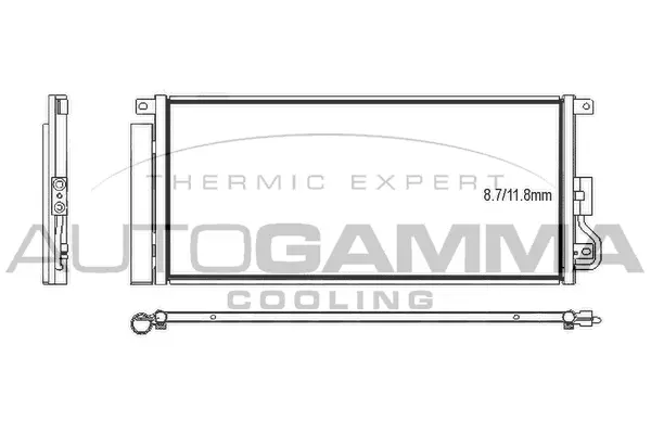Condenseur, climatisation AUTOGAMMA 107564