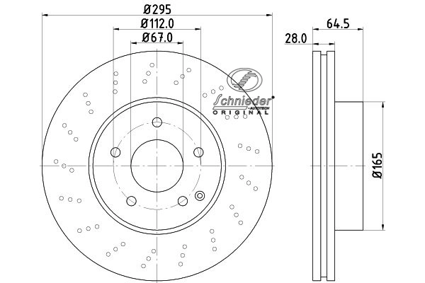 Disque de frein SCHNIEDER AUTOTECH BZS55.00056