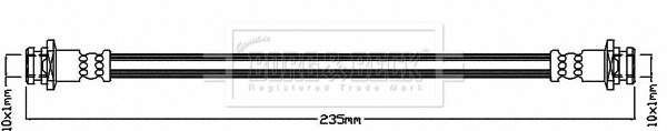 Flexible de frein BORG & BECK BBH8460