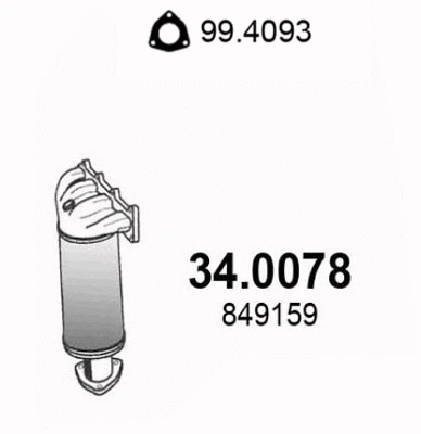 Catalyseur ASSO 34.0078