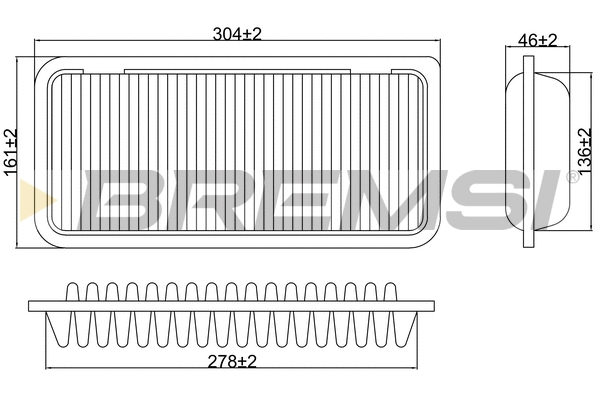 Filtre à air BREMSI FA1221