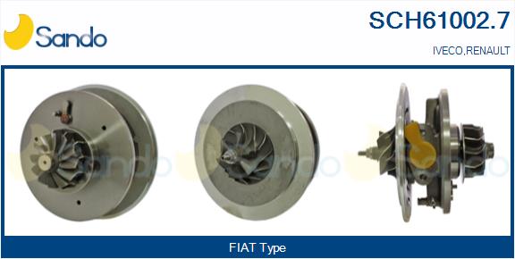 Groupe carter, turbocompresseur SANDO SCH61002.7