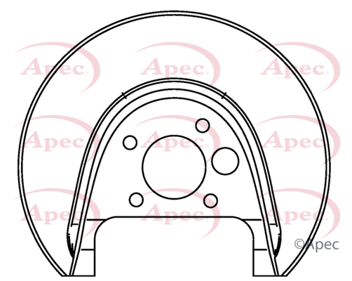Déflecteur, disque de frein APEC ASG1046