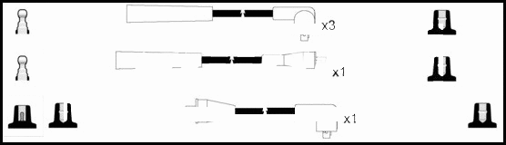 Kit de câbles d'allumage LEMARK HOES485