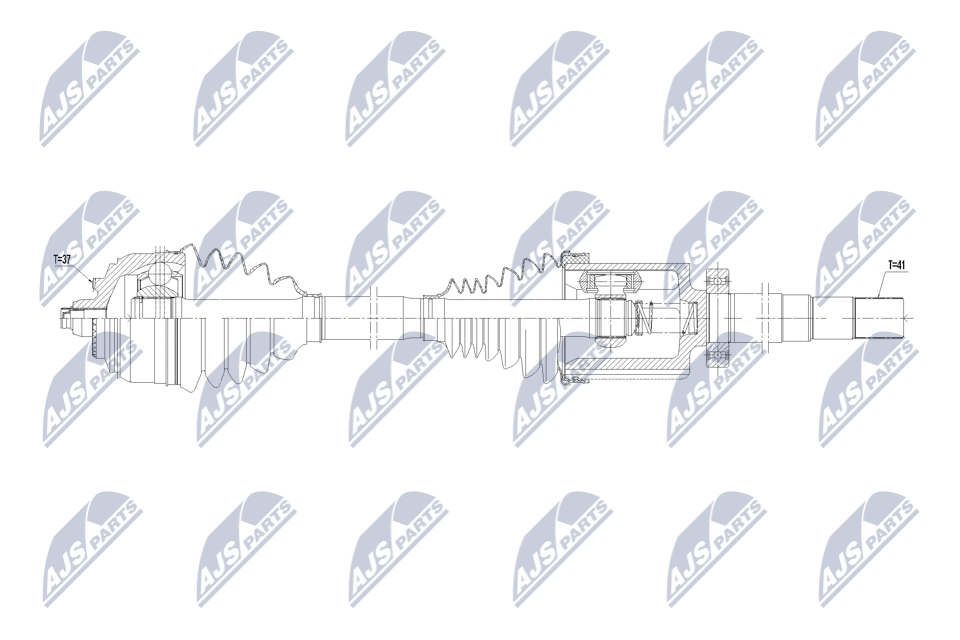 Arbre de transmission NTY NPW-ME-168