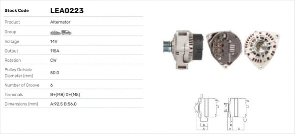 Alternateur LUSA LEA0223
