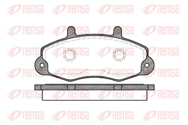 Kit de plaquettes de frein, frein à disque REMSA 0391.00