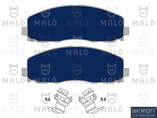 Kit de plaquettes de frein, frein à disque AKRON-MALÒ 1051075