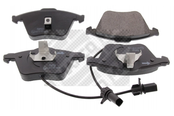 Kit de plaquettes de frein, frein à disque MAPCO 6718