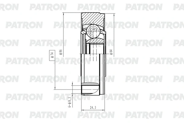 Joint, arbre de transmission PATRON PCV2182