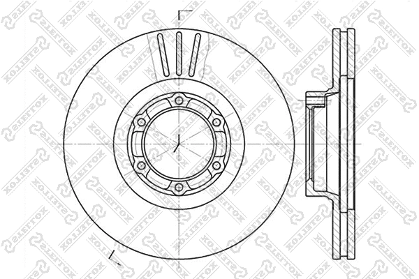 Disque de frein STELLOX 6020-3905V-SX