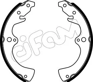 Jeu de mâchoires de frein CIFAM 153-577