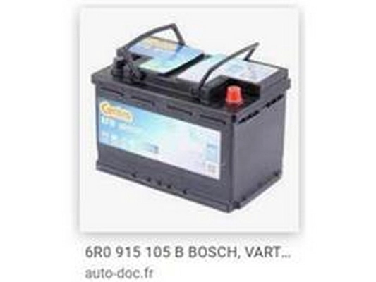 Batterie de démarrage ZPY 6R0915105B