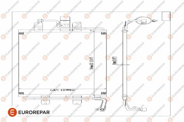Condenseur, climatisation EUROREPAR 1609635680