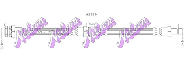 Flexible de frein KAWE H3469