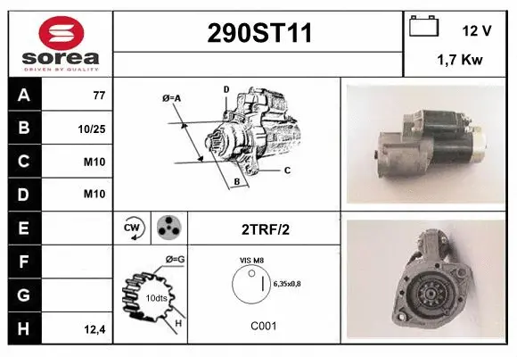 Démarreur STARTCAR 290ST11
