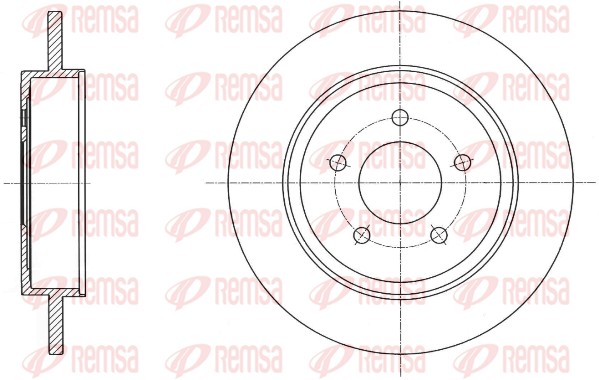 Disque de frein REMSA 61719.00