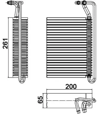 Évaporateur climatisation MAHLE AE 84 000P