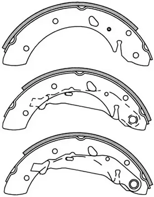 Jeu de mâchoires de frein SB BS21347