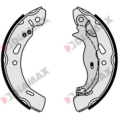 Jeu de mâchoires de frein DIAMAX N01154