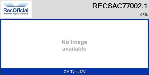 Compresseur, climatisation RECOFICIAL RECSAC77002.1