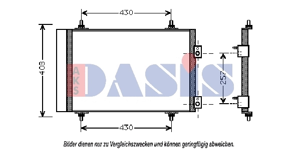 Condenseur, climatisation AKS DASIS 062015N