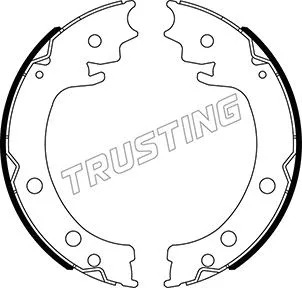 Jeu de mâchoires de frein, frein de stationnement TRUSTING 111.253
