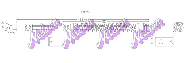 Flexible de frein KAWE H5791
