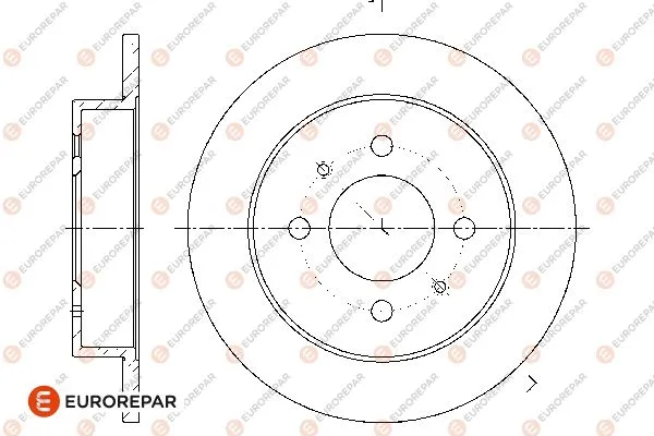Disque de frein EUROREPAR 1676008780