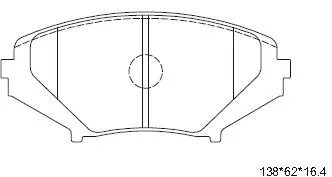 Kit de plaquettes de frein, frein à disque ASIMCO KD3719