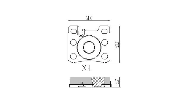 Kit de plaquettes de frein, frein à disque FREMAX FBP-0927