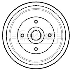 Tambour de frein BORG & BECK BBR7143