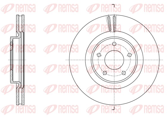 Disque de frein REMSA 61790.10