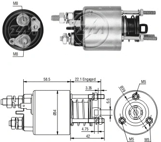 Contacteur, démarreur ZM ZM 4-595