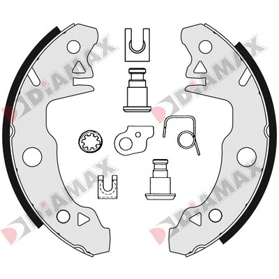 Jeu de mâchoires de frein DIAMAX N01023