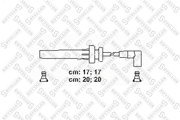Kit de câbles d'allumage STELLOX 10-38589-SX