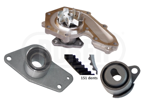 Pompe à eau + kit de courroie crantée DÜRER PA761050