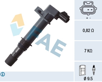 Bobine d'allumage FAE 80345