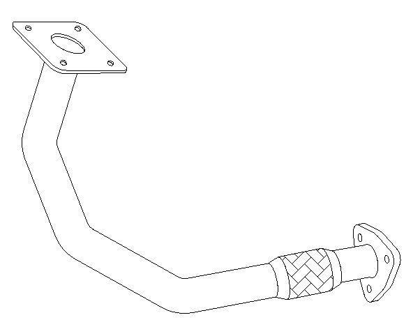Tuyau d'échappement Vellerand 10890