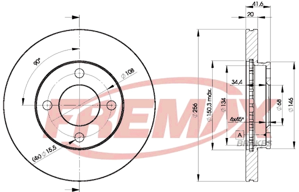 Disque de frein FREMAX BD-3638