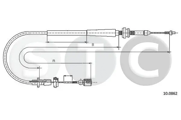 Câble d'accélération STC T483824